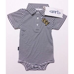 GARB UCF Knights Baby Infant Carson Polo Body Suit‎ Striped 3-6 Months 6M ~ New